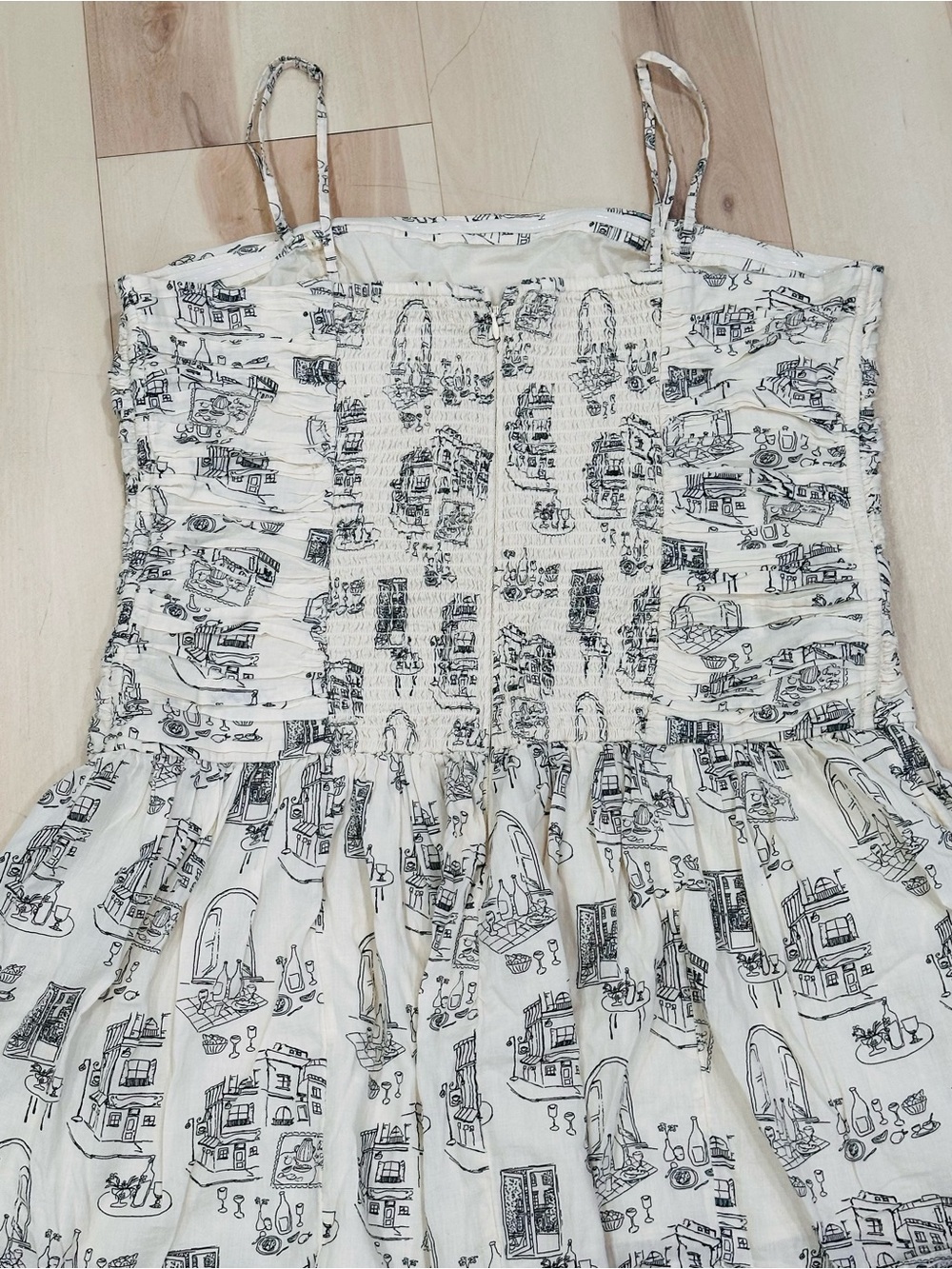 Abercrombie & Fitch Emerson Drop-Waist Mini Dress Sz XLP Cotton minimalist - Picture 8 of 11